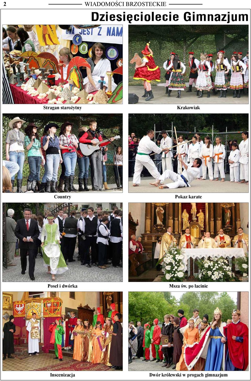 Country Pokaz karate Poseł i dwórka Msza św.