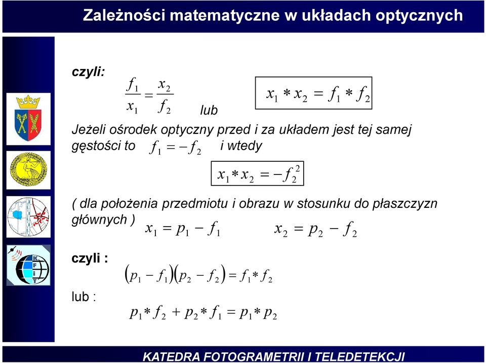 samej gęstości to i wted ( dla ołożeia rzedmiotu