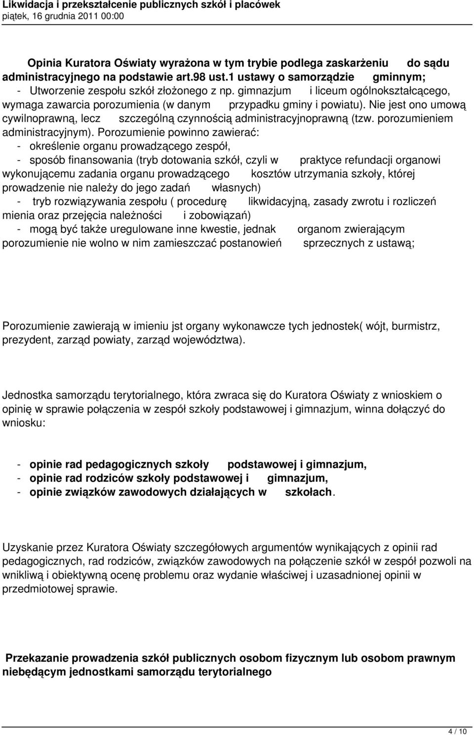 porozumieniem administracyjnym).