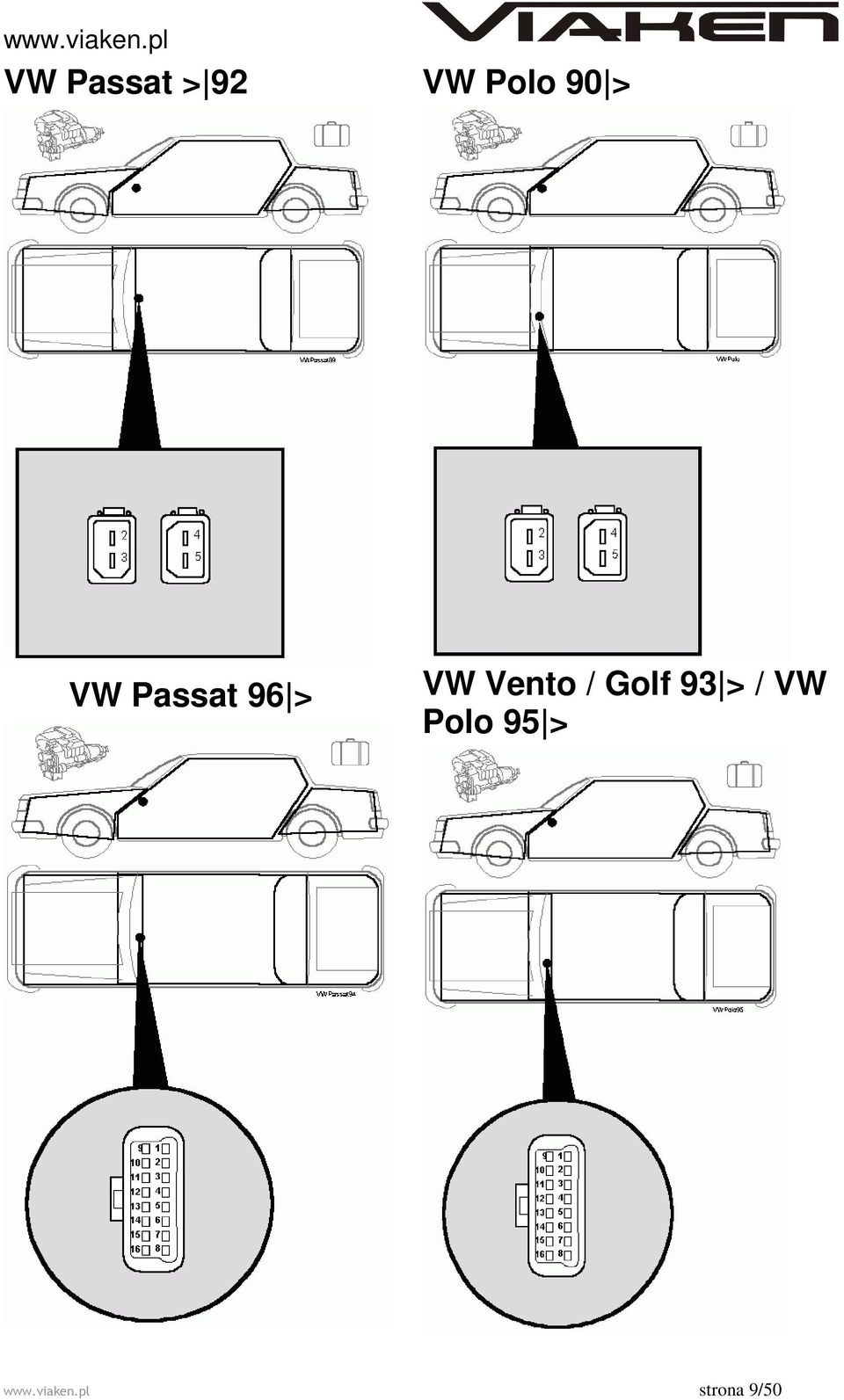 / Golf 93 > / VW Polo 95