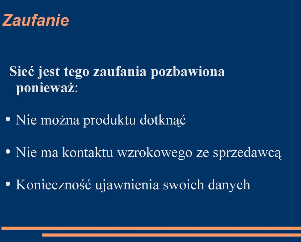 dotknąć Nie ma kontaktu wzrokowego ze