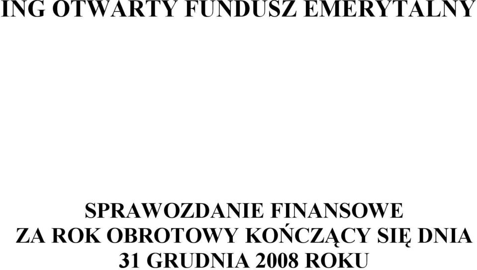 FINANSOWE ZA ROK OBROTOWY