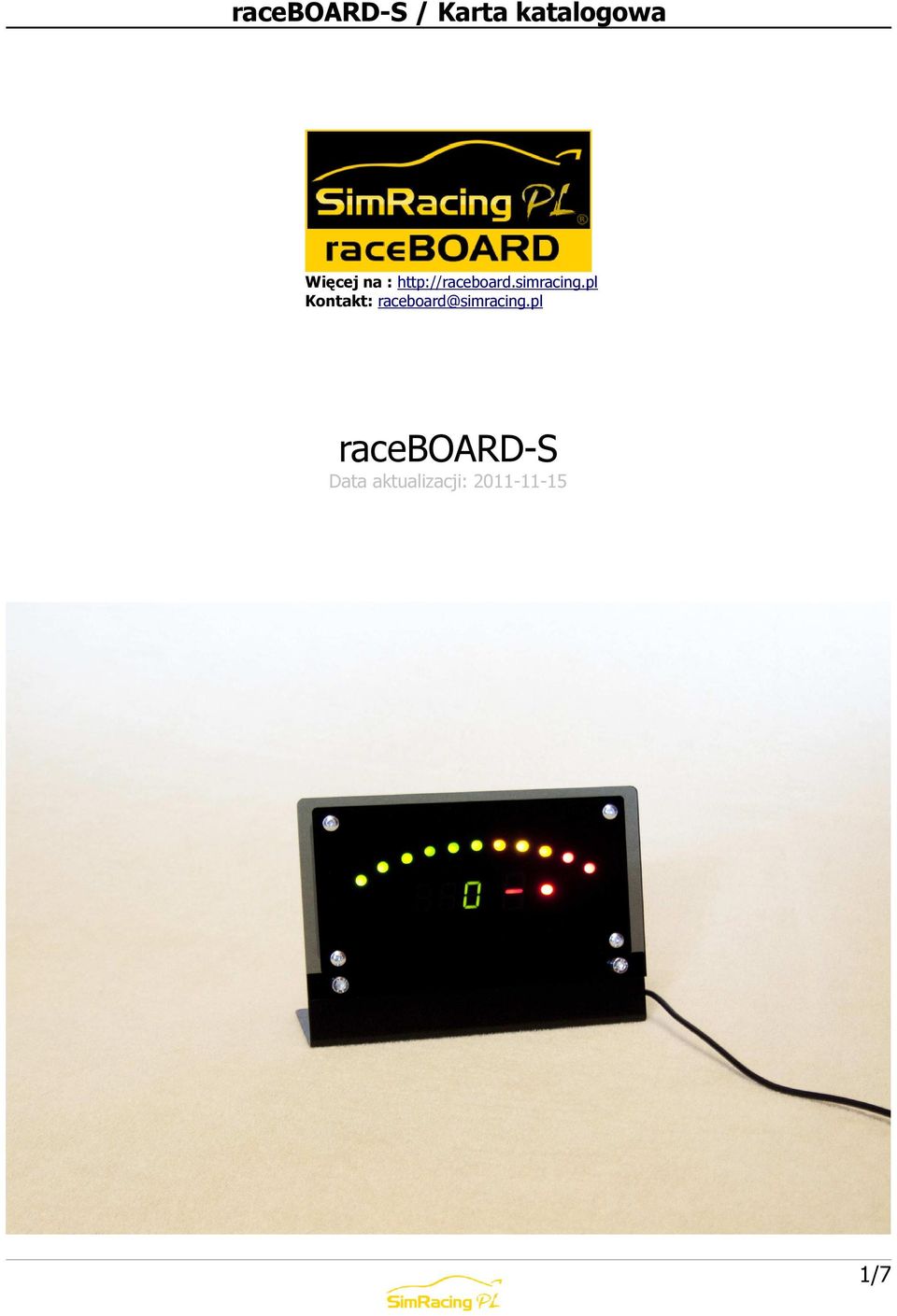 pl Kontakt: raceboard@pl