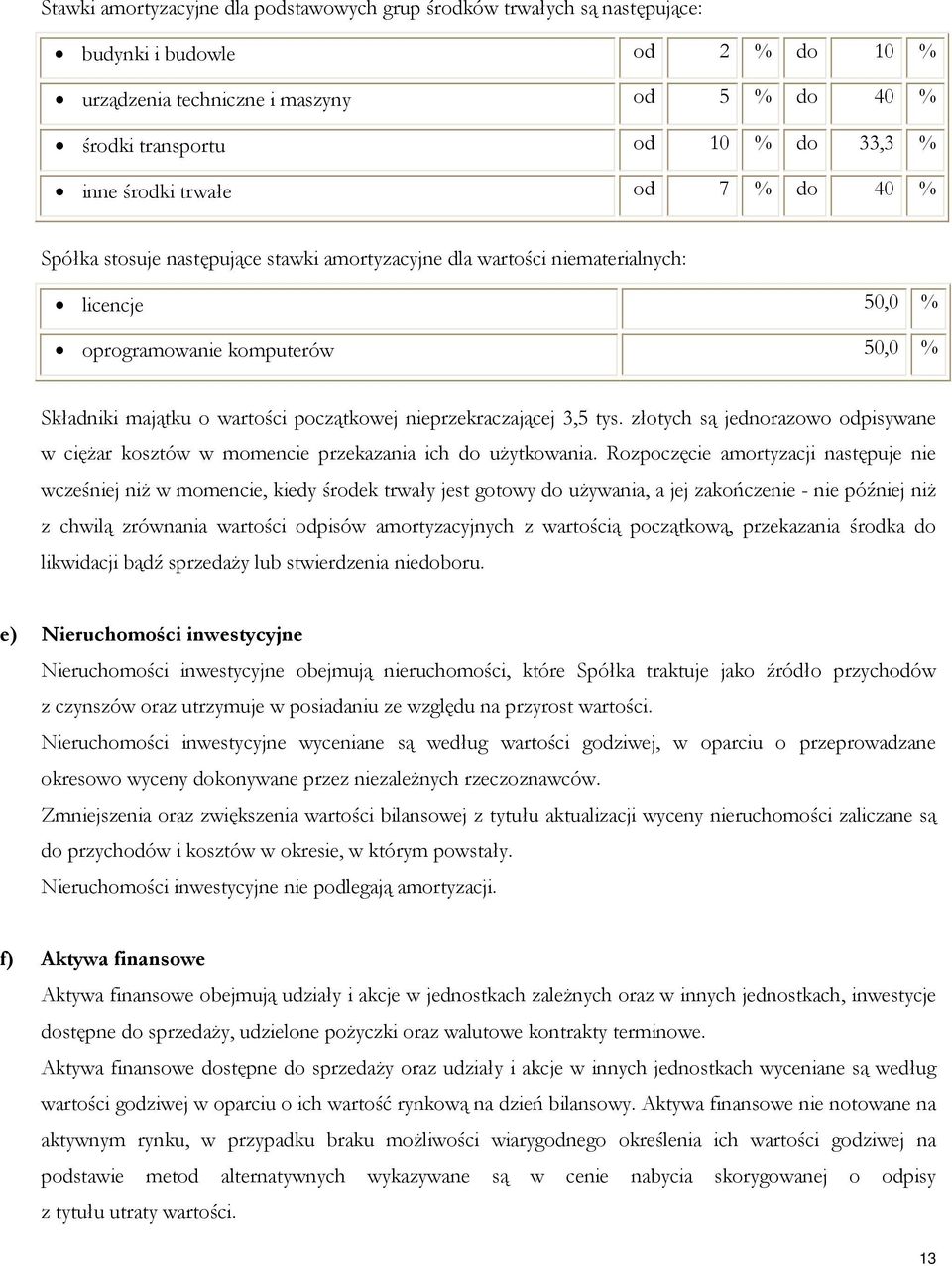 nieprzekraczającej 3,5 tys. złotych są jednorazowo odpisywane w ciężar kosztów w momencie przekazania ich do użytkowania.