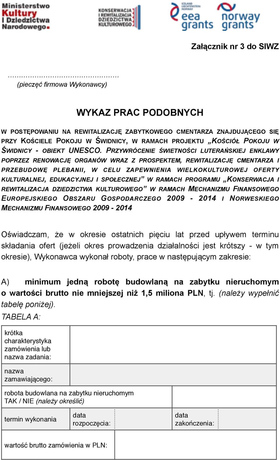 PRZYWRÓCENIE ŚWIETNOŚCI LUTERAŃSKIEJ ENKLAWY POPRZEZ RENOWACJĘ ORGANÓW WRAZ Z PROSPEKTEM, REWITALIZACJĘ CMENTARZA I PRZEBUDOWĘ PLEBANII, W CELU ZAPEWNIENIA WIELKOKULTUROWEJ OFERTY KULTURALNEJ,