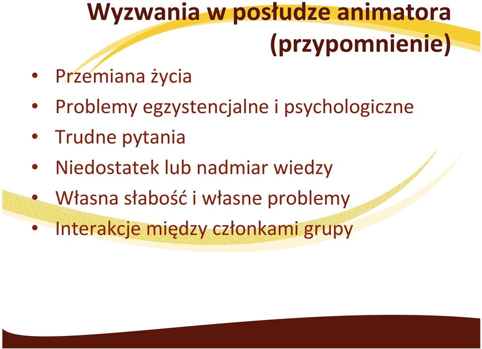 psychologiczne Trudne pytania Niedostatek lub nadmiar