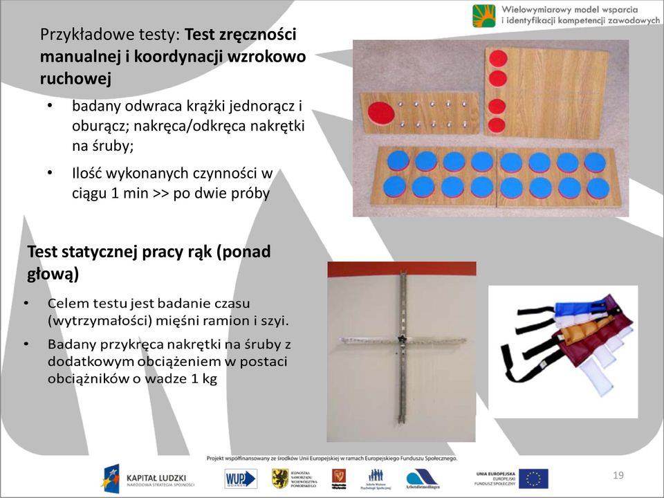 nakręca/odkręca nakrętki na śruby; Ilość wykonanych czynności w