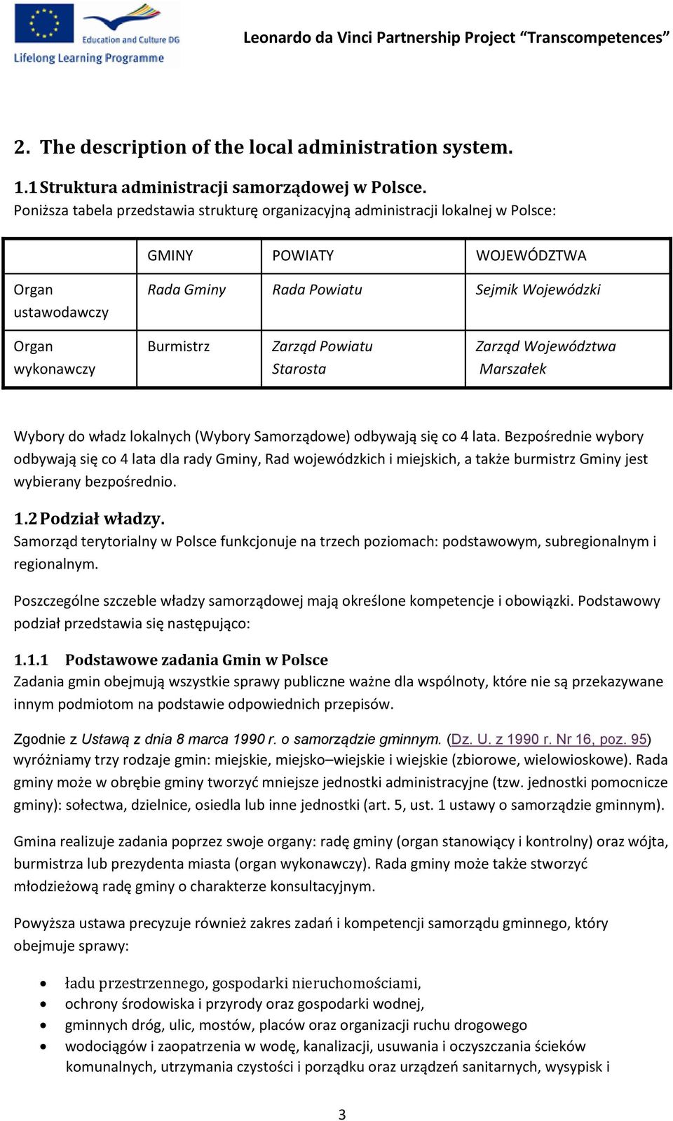 Zarząd Powiatu Starosta Zarząd Województwa Marszałek Wybory do władz lokalnych (Wybory Samorządowe) odbywają się co 4 lata.