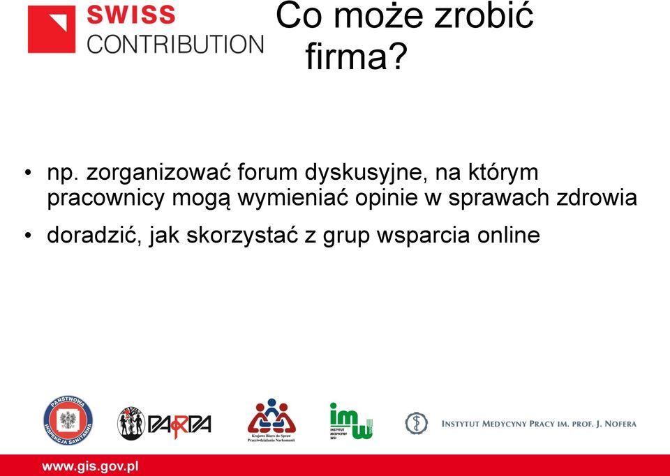 pracownicy mogą wymieniać opinie w