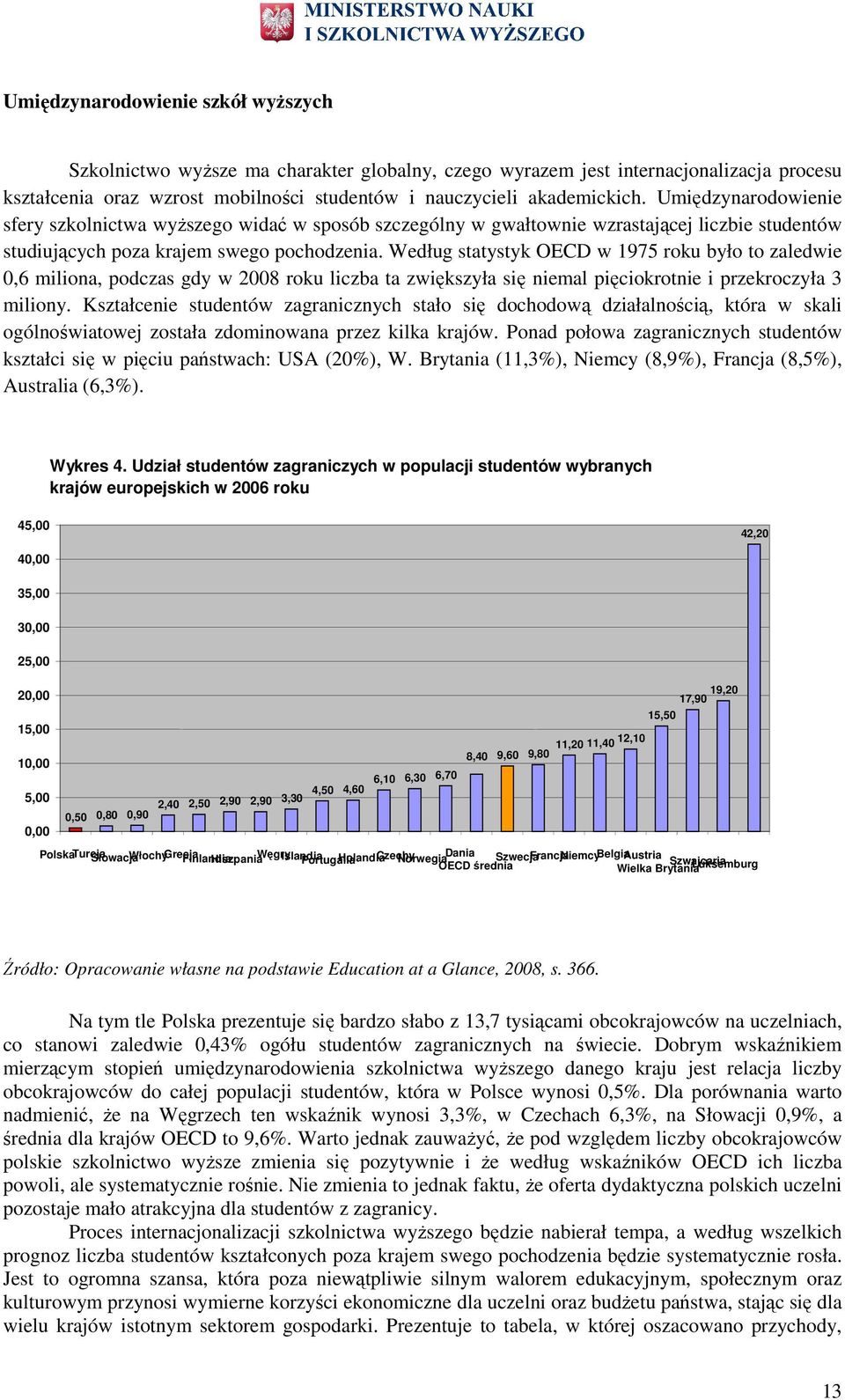 Według statystyk OECD w 1975 rku był t zaledwie 0,6 milina, pdczas gdy w 2008 rku liczba ta zwiększyła się niemal pięcikrtnie i przekrczyła 3 miliny.