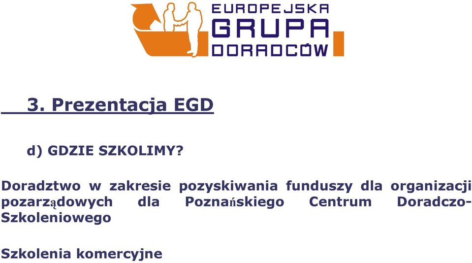 funduszy dla organizacji pozarządowych