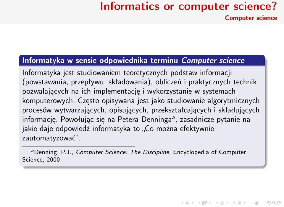 skªadowania), oblicze«i praktycznych technik pozwalaj cych na ich implementacj i wykorzystanie w systemach komputerowych.