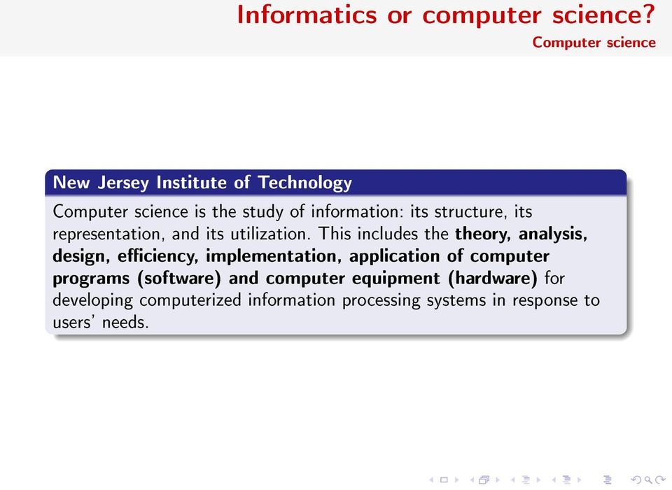 structure, its representation, and its utilization.
