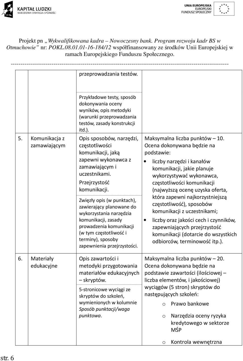 Opis sposobów, narzędzi, częstotliwości komunikacji, jaką zapewni wykonawca z zamawiającym i uczestnikami. Przejrzystość komunikacji.