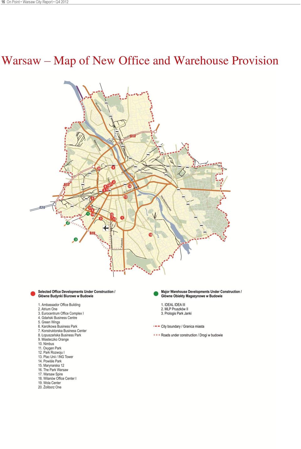 Warsaw Map of New