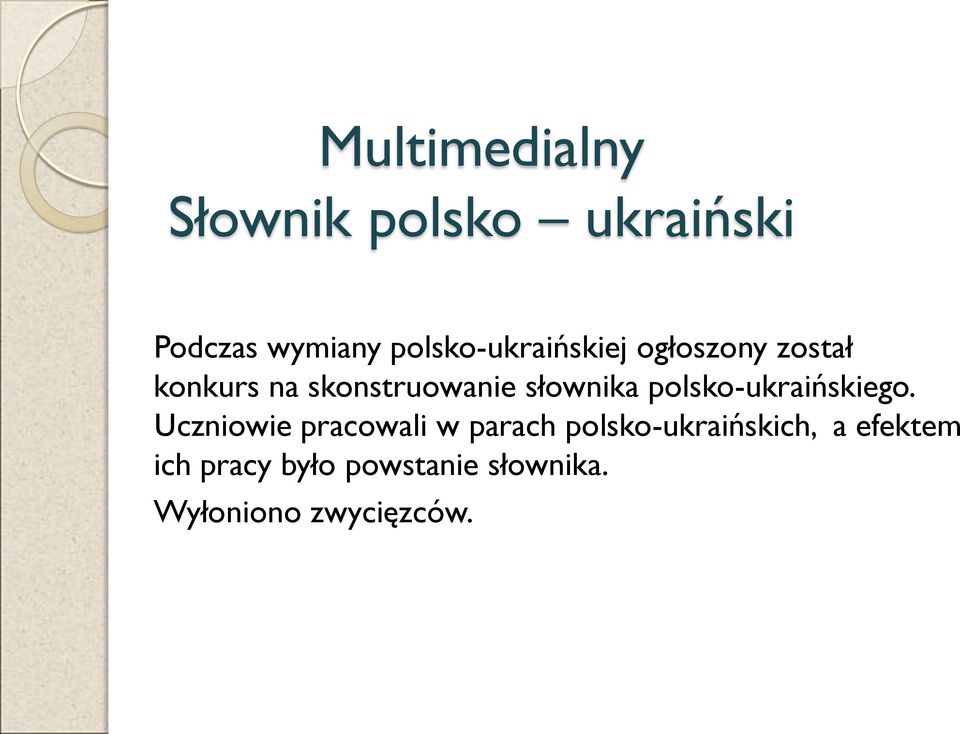 słownika polsko-ukraińskiego.