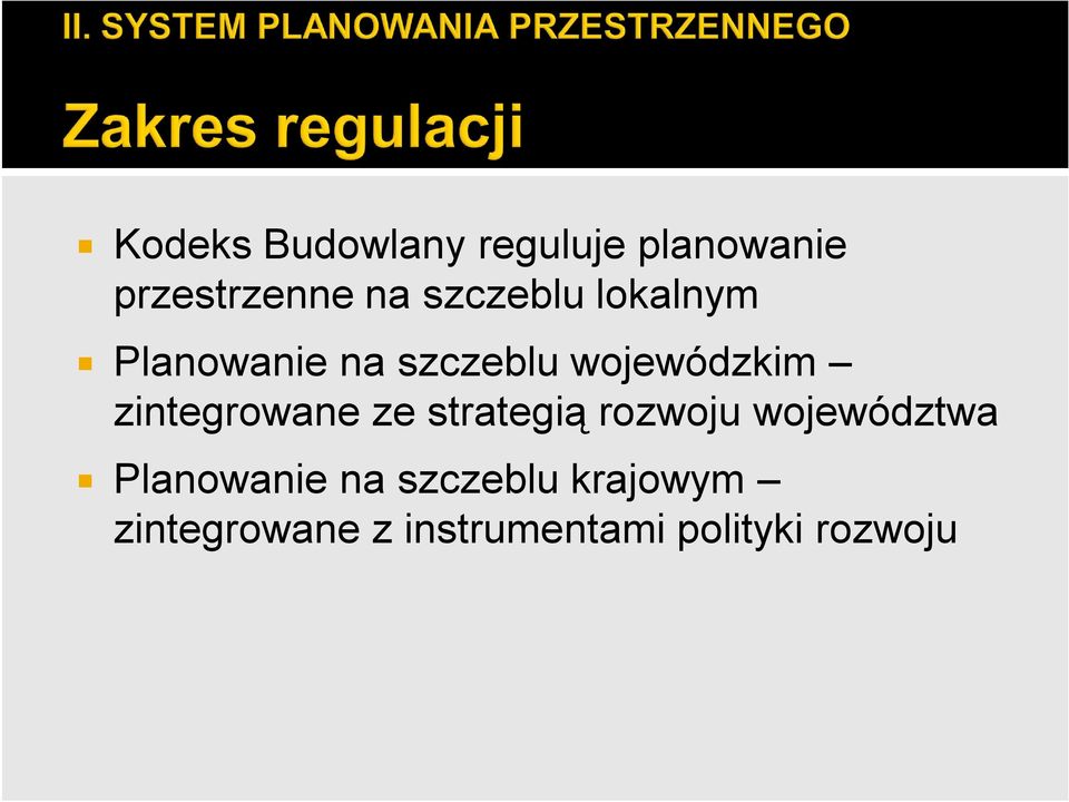 zintegrowane ze strategią rozwoju województwa Planowanie