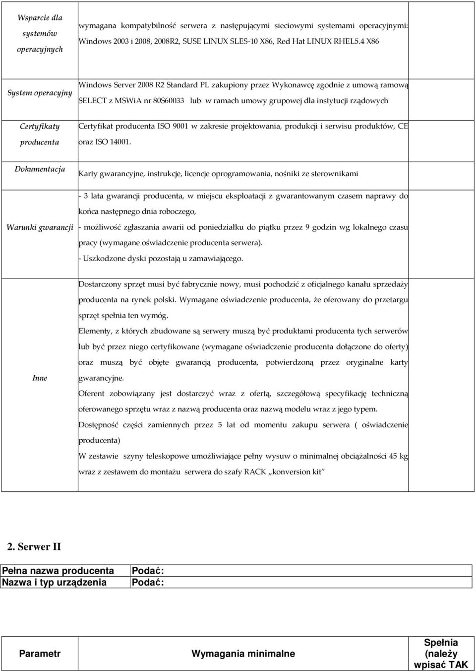 producenta Certyfikat producenta ISO 9001 w zakresie projektowania, produkcji i serwisu produktów, CE oraz ISO 14001.
