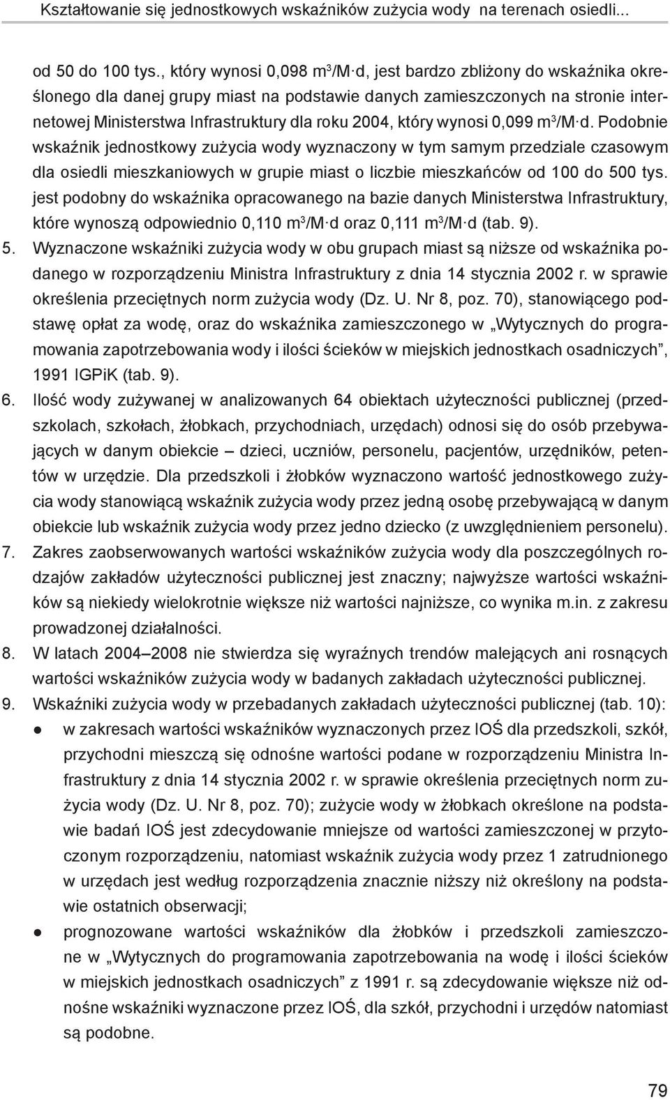 2004, który wynosi 0,099 m 3 /M d.