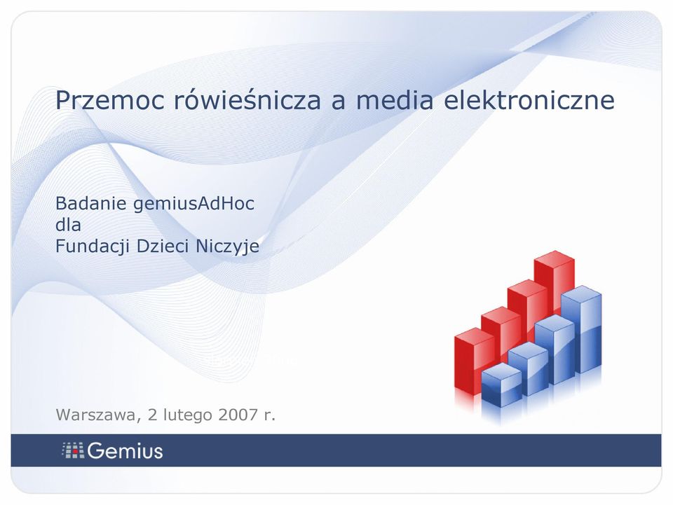 gemiusadhoc dla Fundacji Dzieci