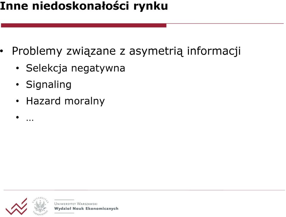 asymetrią informacji