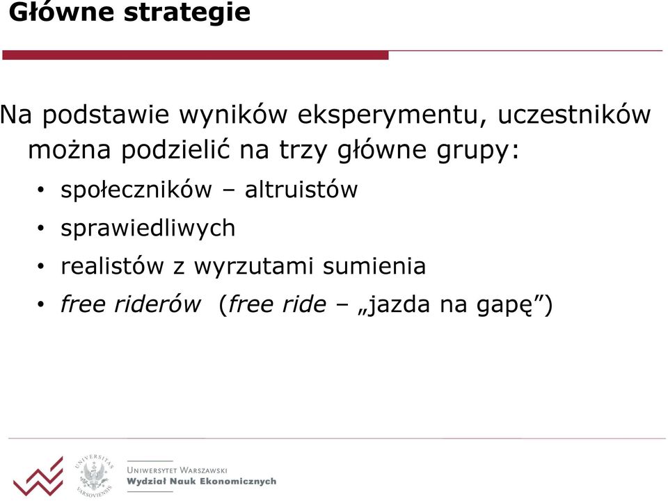 społeczników altruistów sprawiedliwych realistów z