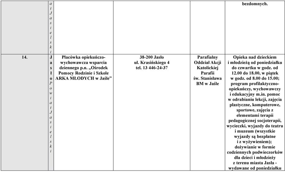 00, pą gd. d 8.00 d 15.00; pgm pflycnp