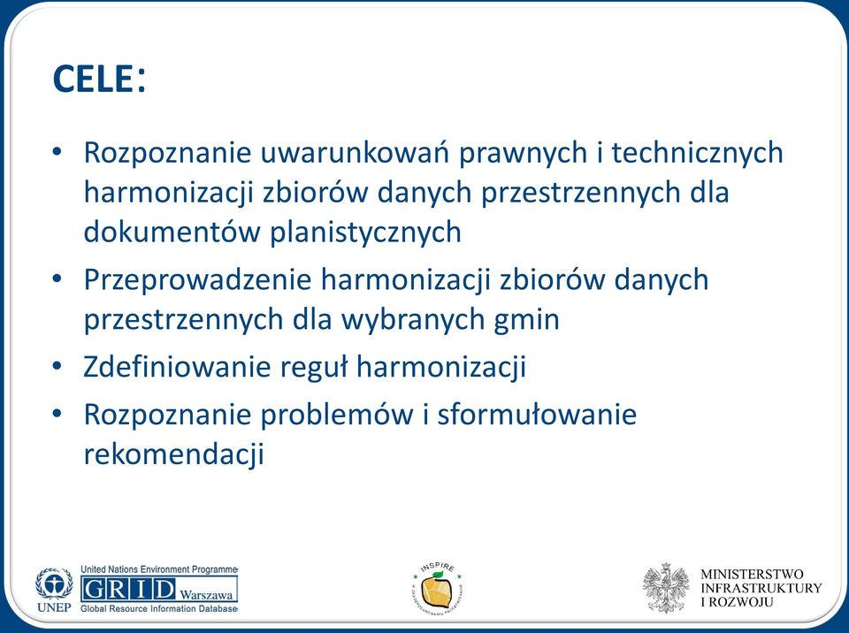 Przeprowadzenie harmonizacji zbiorów danych przestrzennych dla