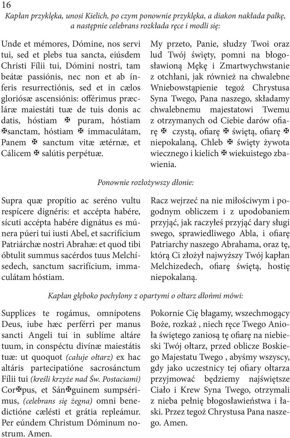 datis, hóstiam X puram, hóstiam Xsanctam, hóstiam X immaculátam, Panem X sanctum vitæ ætérnæ, et Cálicem X salútis perpétuæ.