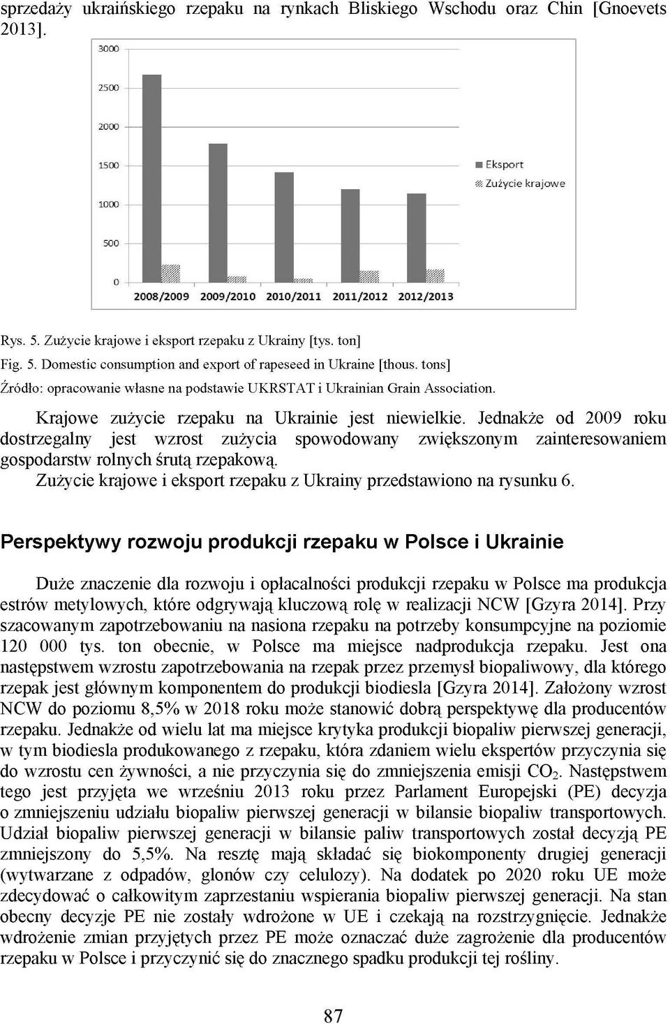 Jednakże od 2009 roku dostrzegalny jest wzrost zużycia spowodowany zwiększonym zainteresowaniem gospodarstw rolnych śrutą rzepakową.