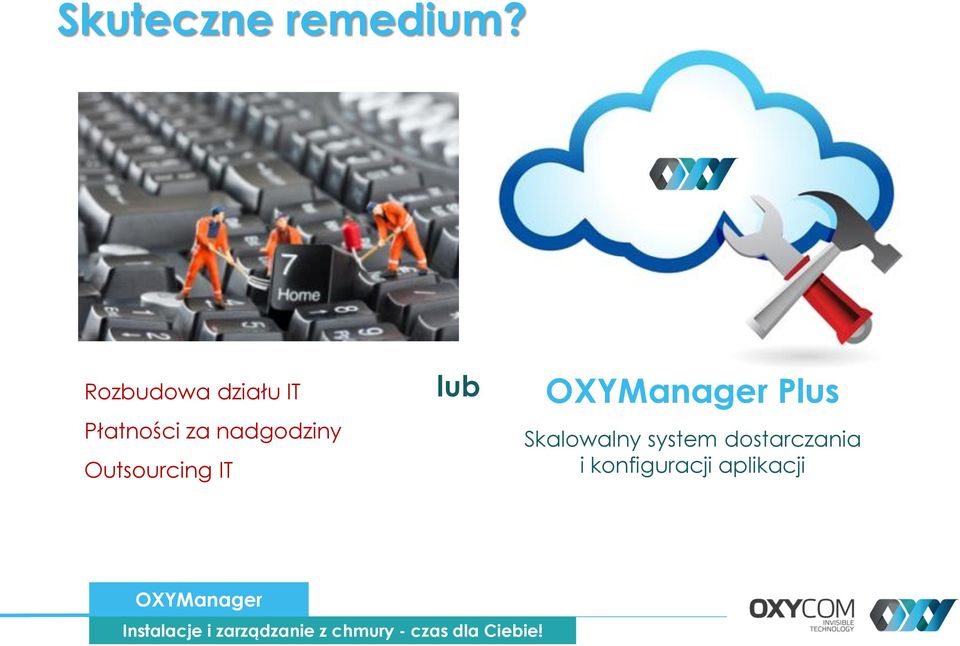 Outsourcing IT lub OXYManager Plus Skalowalny system