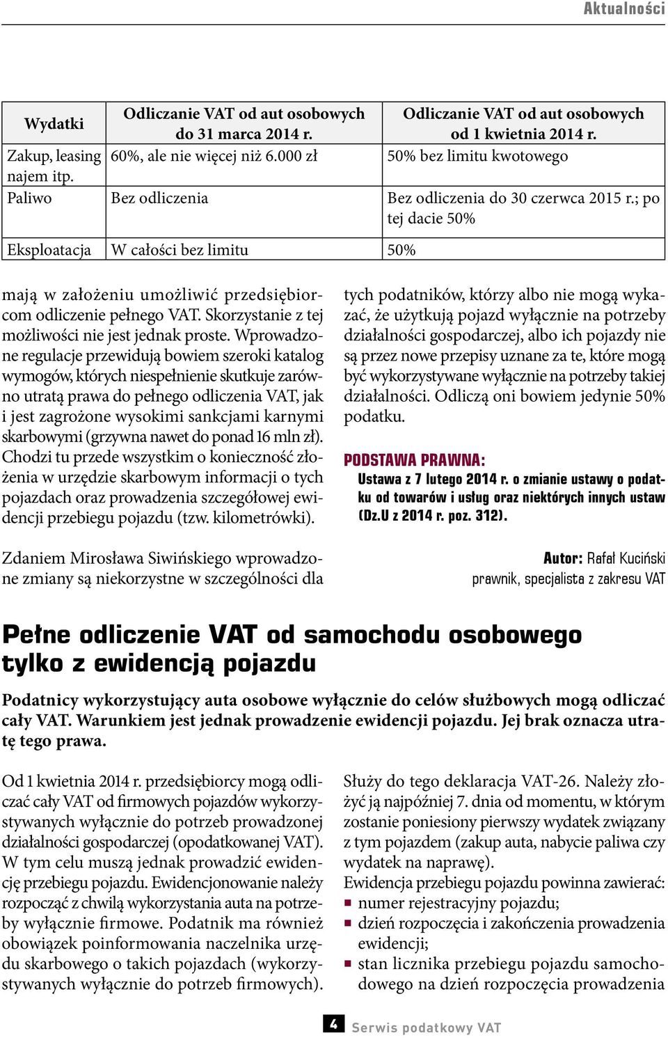 ; po tej dacie 50% Eksploatacja W całości bez limitu 50% mają w założeniu umożliwić przedsiębiorcom odliczenie pełnego VAT. Skorzystanie z tej możliwości nie jest jednak proste.