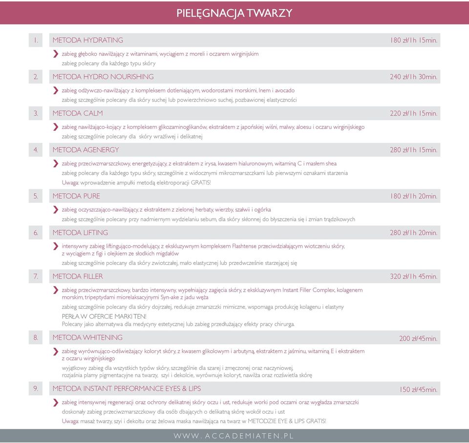 zabieg odżywczo-nawilżający z kompleksem dotleniającym, wodorostami morskimi, lnem i avocado zabieg szczególnie polecany dla skóry suchej lub powierzchniowo suchej, pozbawionej elastyczności 3.