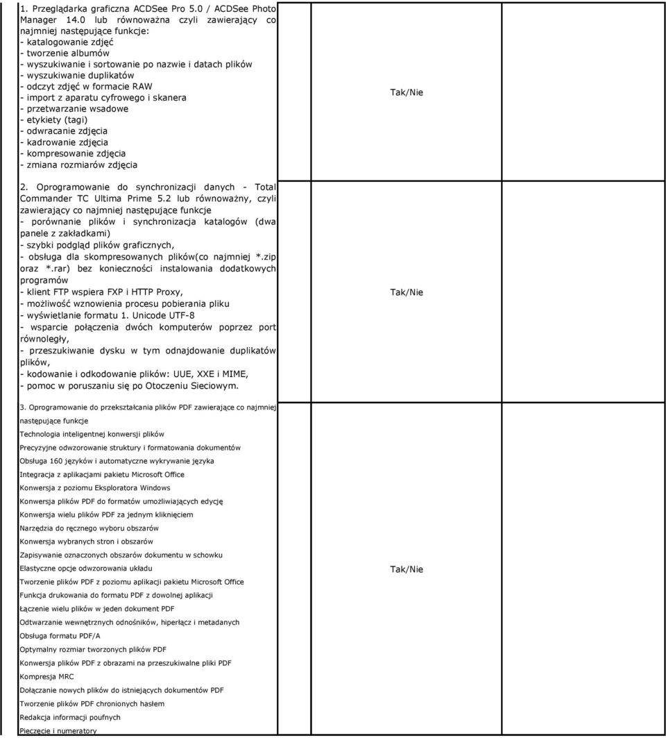 zdjęć w formacie RAW - import z aparatu cyfrowego i skanera - przetwarzanie wsadowe - etykiety (tagi) - odwracanie zdjęcia - kadrowanie zdjęcia - kompresowanie zdjęcia - zmiana rozmiarów zdjęcia 2.