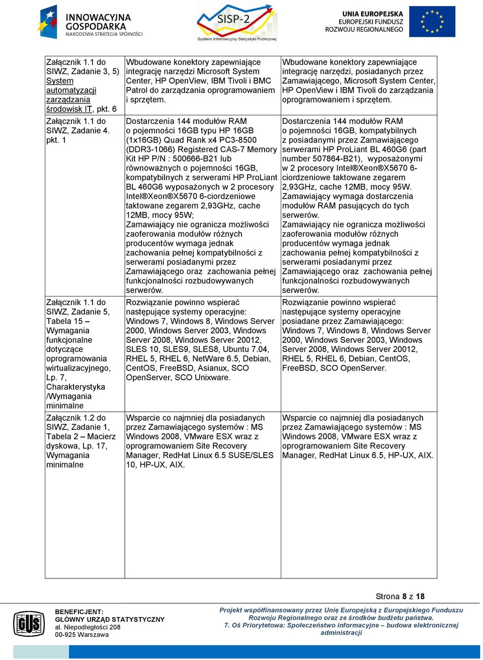 17, Wbudowane konektory zapewniające integrację narzędzi Microsoft System Center, HP OpenView, IBM Tivoli i BMC Patrol do zarządzania oprogramowaniem i sprzętem.