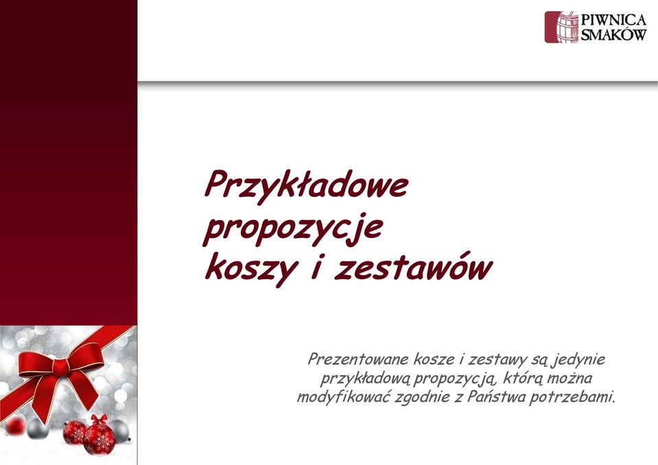 przykładową propozycją, którą można