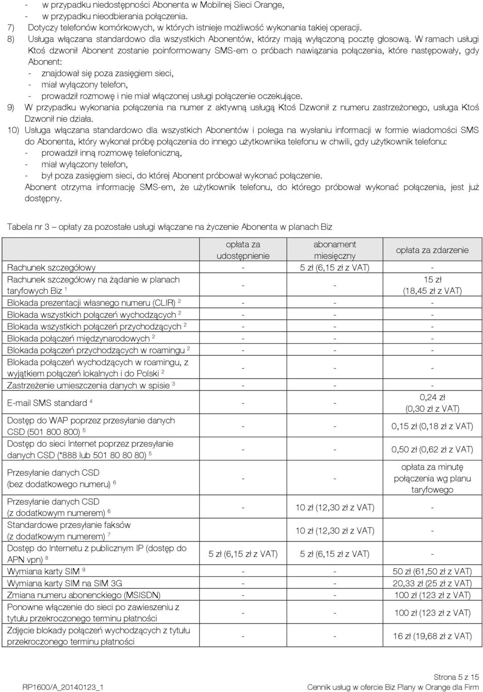 W ramach usługi Ktoś dzwonił Abonent zostanie poinformowany SMS-em o próbach nawiązania połączenia, które następowały, gdy Abonent: - znajdował się poza zasięgiem sieci, - miał wyłączony telefon, -