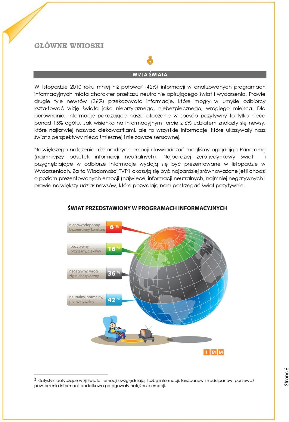 Dla porównania, informacje pokazujące nasze otoczenie w sposób pozytywny to tylko nieco ponad 15% ogółu.