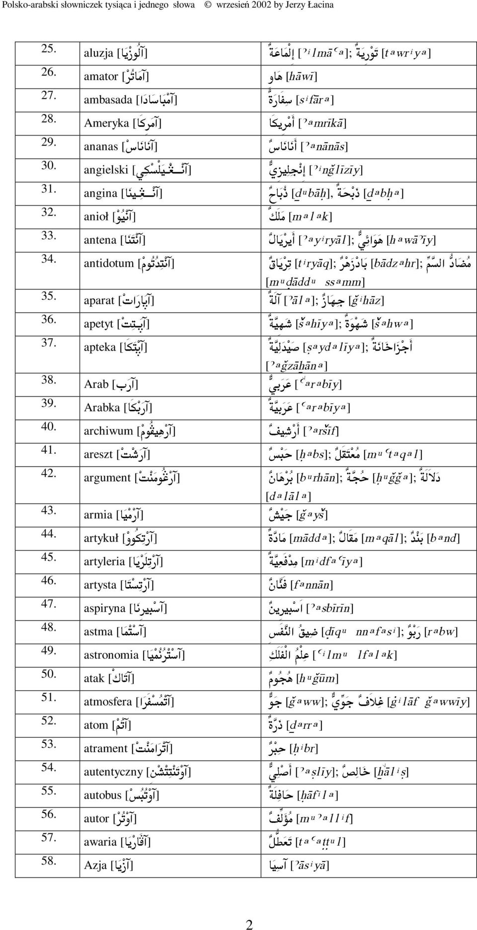 Polsko Arabski Slowniczek Tysi Ca I Jednego Slowa Pdf Free Download