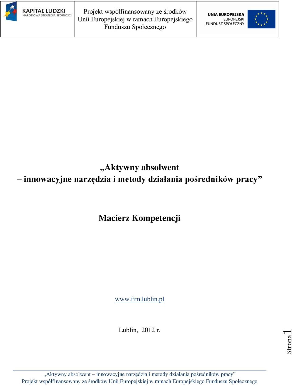 Aktywny absolwent innowacyjne narzędzia i metody działania