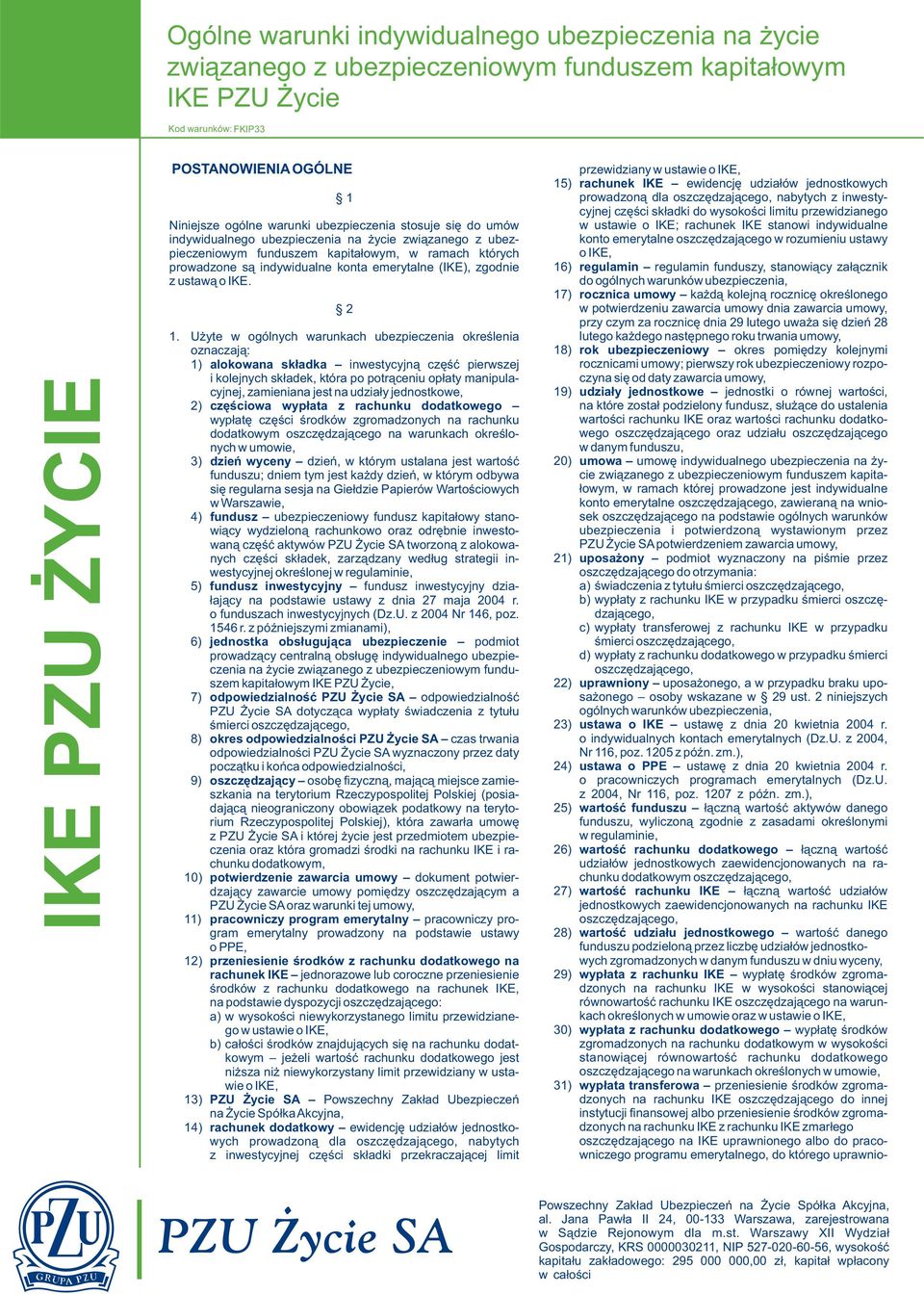 z ustaw¹ o IKE. 2 1.