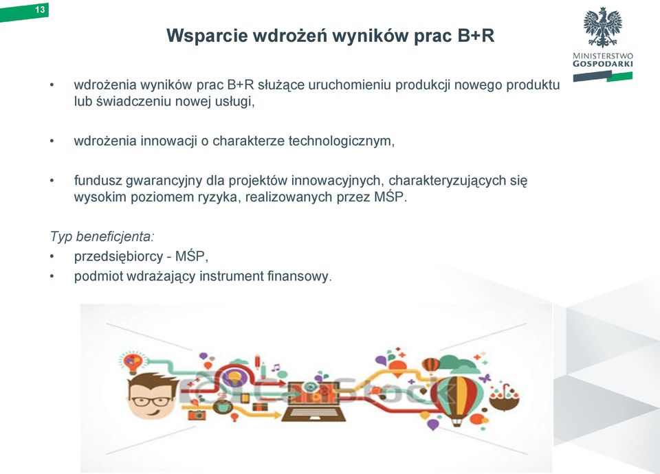 fundusz gwarancyjny dla projektów innowacyjnych, charakteryzujących się wysokim poziomem ryzyka,