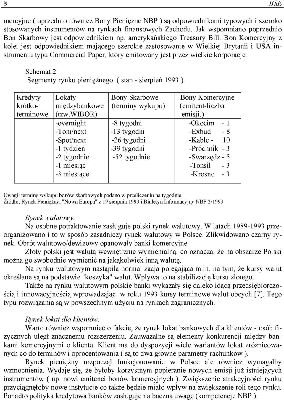 Bon Komercyjny z kolei jest odpowiednikiem mającego szerokie zastosowanie w Wielkiej Brytanii i USA instrumentu typu Commercial Paper, który emitowany jest przez wielkie korporacje.