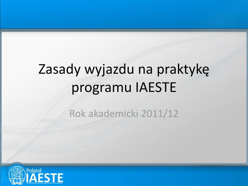 programu IAESTE