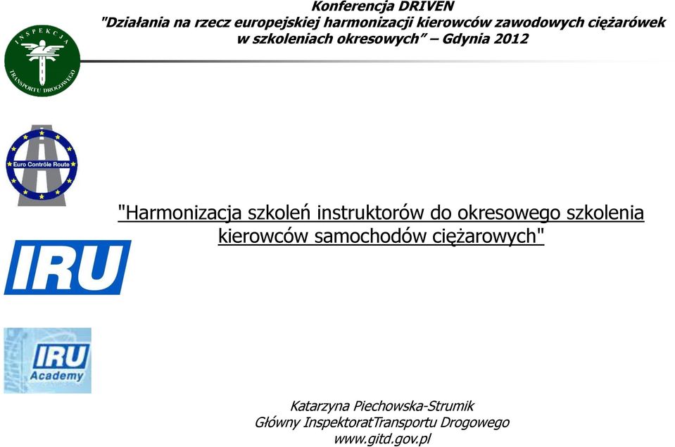 szkoleń instruktorów do okresowego szkolenia kierowców samochodów