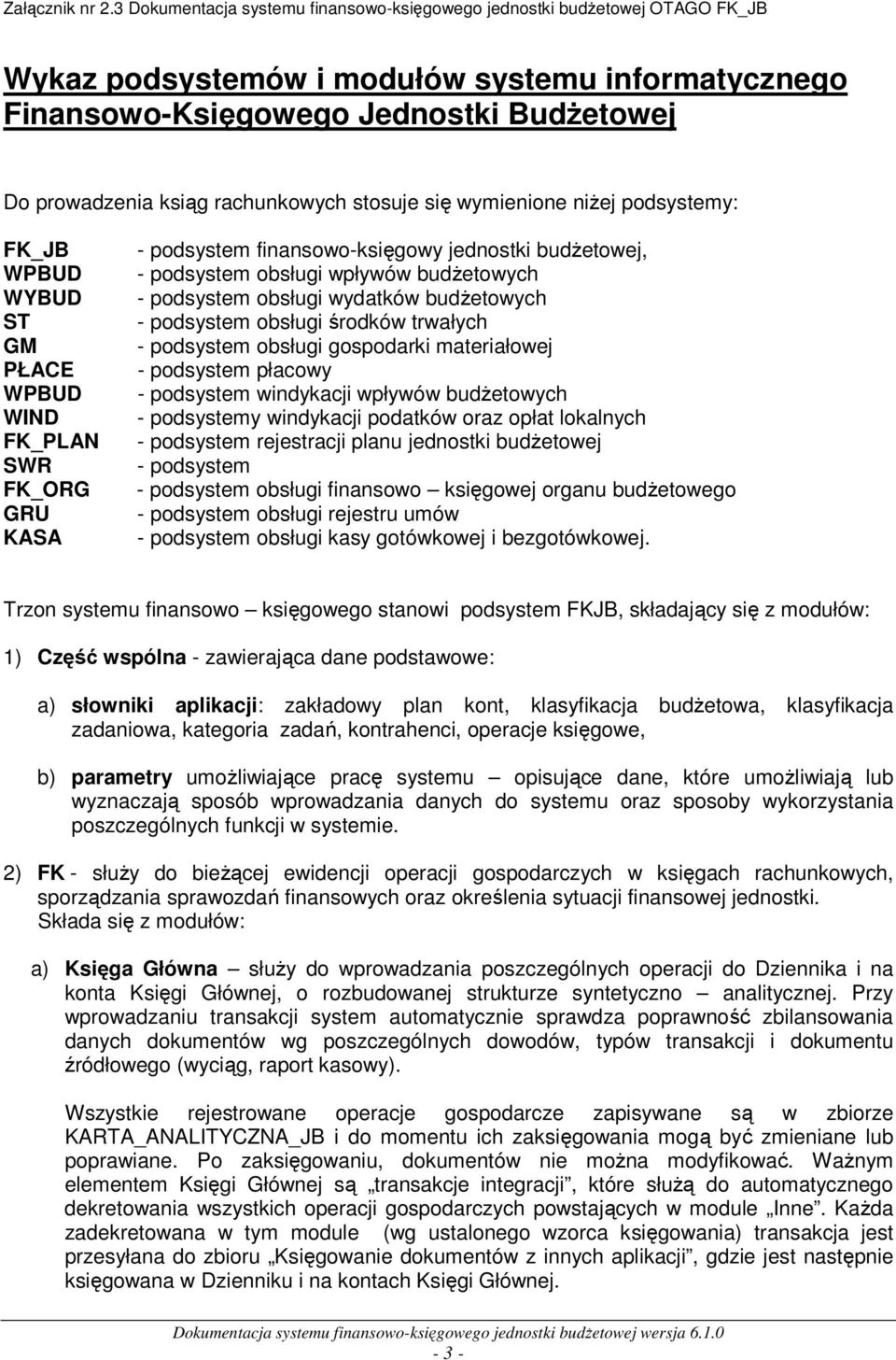 środków trwałych - podsystem obsługi gospodarki materiałowej - podsystem płacowy - podsystem windykacji wpływów budżetowych - podsystemy windykacji podatków oraz opłat lokalnych - podsystem