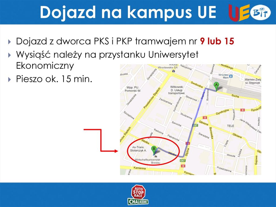 lub 15 Wysiąść należy na