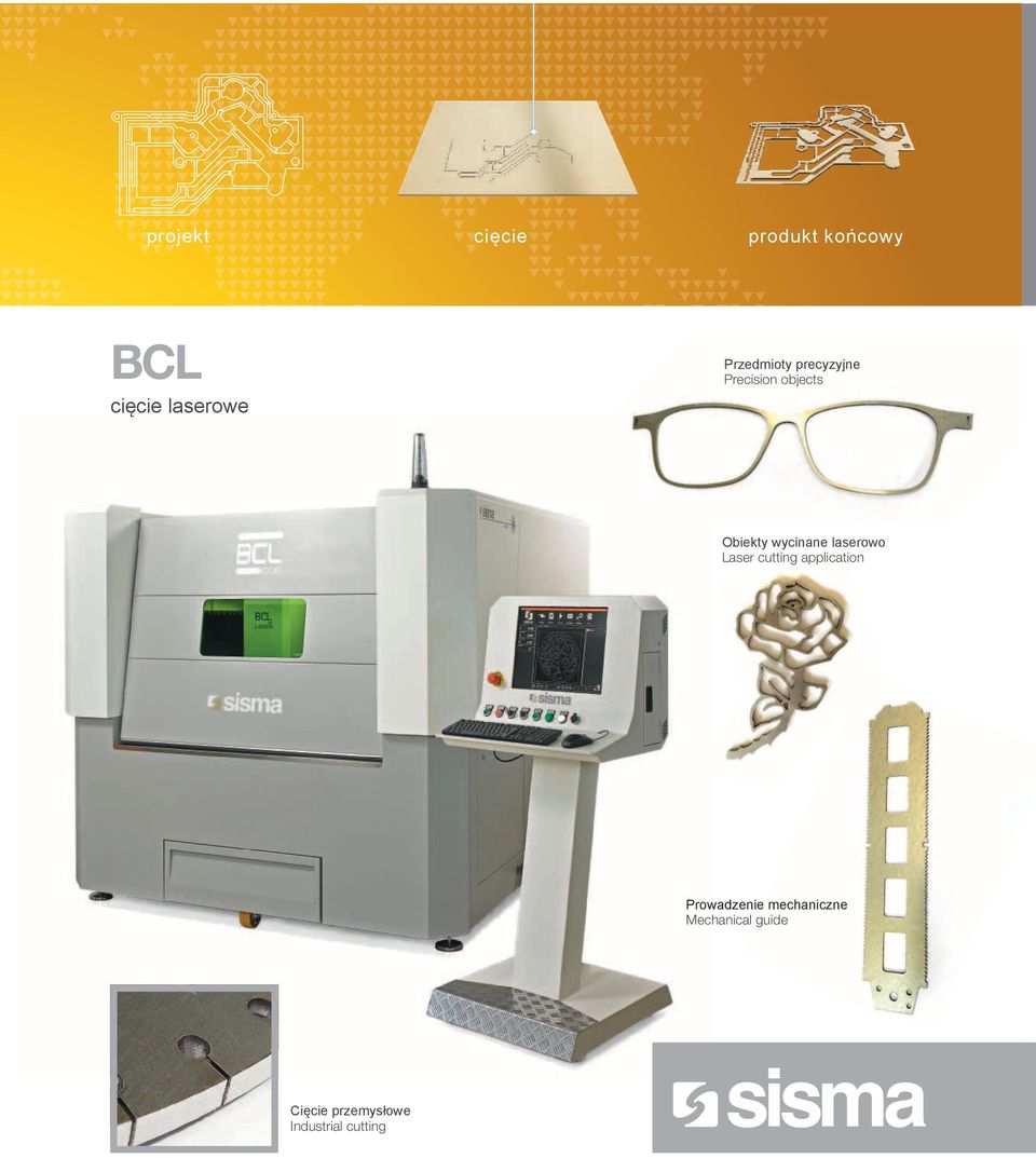 wycinane laserowo Laser cutting application Prowadzenie