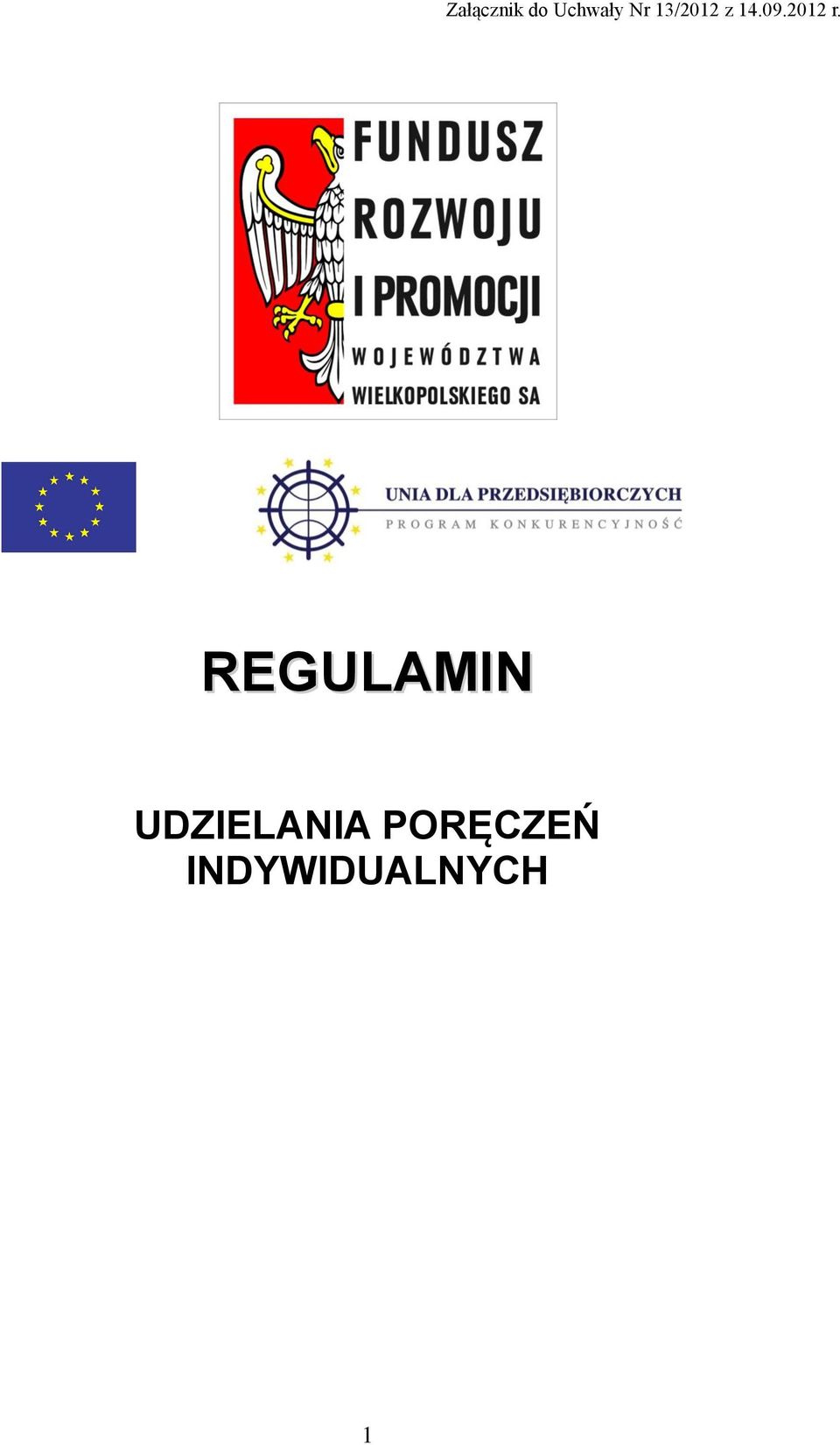 REGULAMIN UDZIELANIA