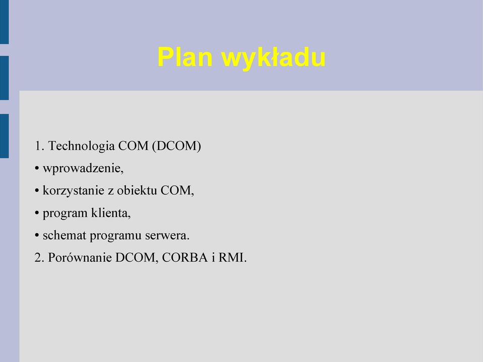 korzystanie z obiektu COM, program
